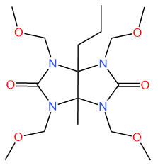 imidazo 45 d imidazole 25 1h3h dione tetrahydro 1346 tetrakis methoxymethyl 3a methyl 6a propyl
